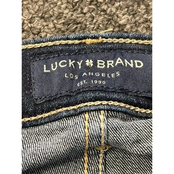 NWT Lucky Brand Womens Stevie Two Way Stretch Blue High Rise Flare Jeans US Sz 8 - Picture 9 of 16